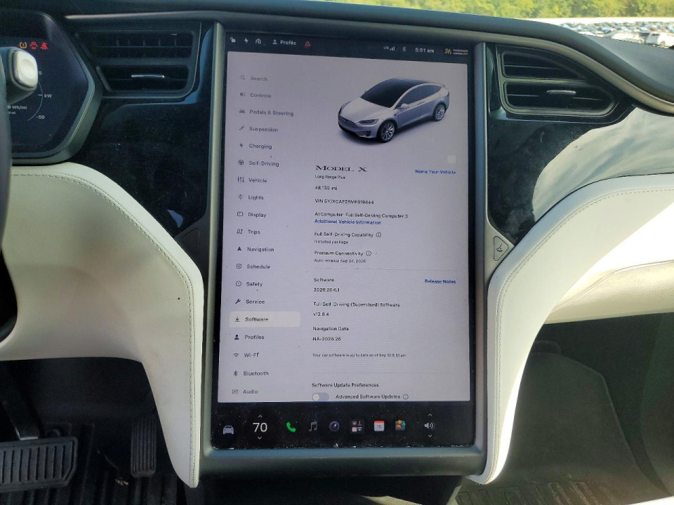 Tesla MODEL X 2021 — Copart