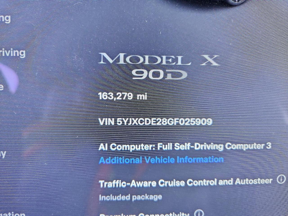 Tesla MODEL X 2016 — Copart