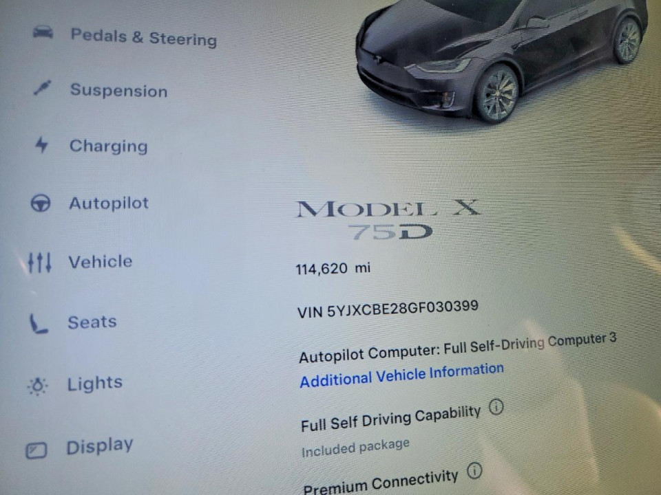 Tesla MODEL X 2016 — Copart