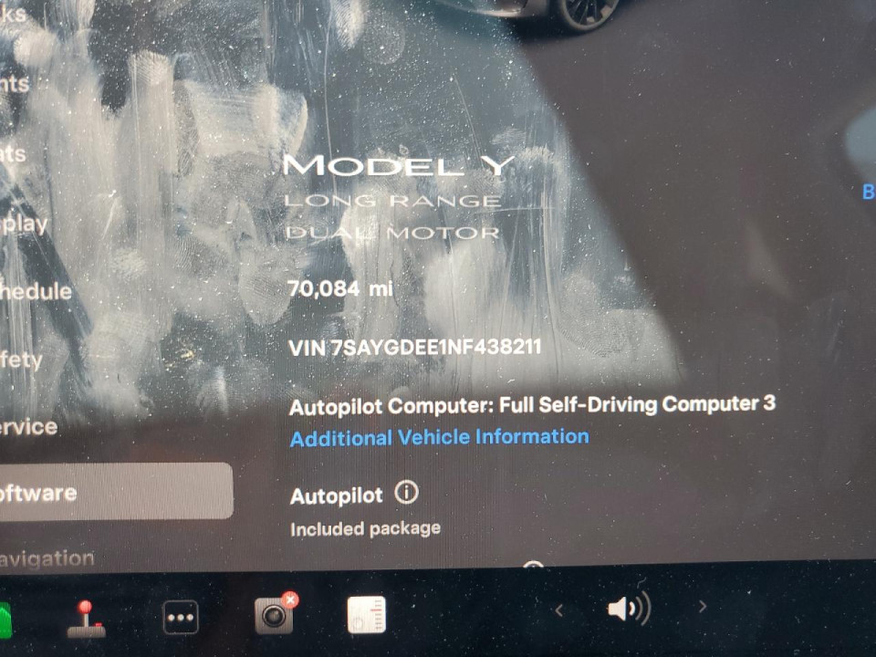 Tesla MODEL Y 2022 — Copart