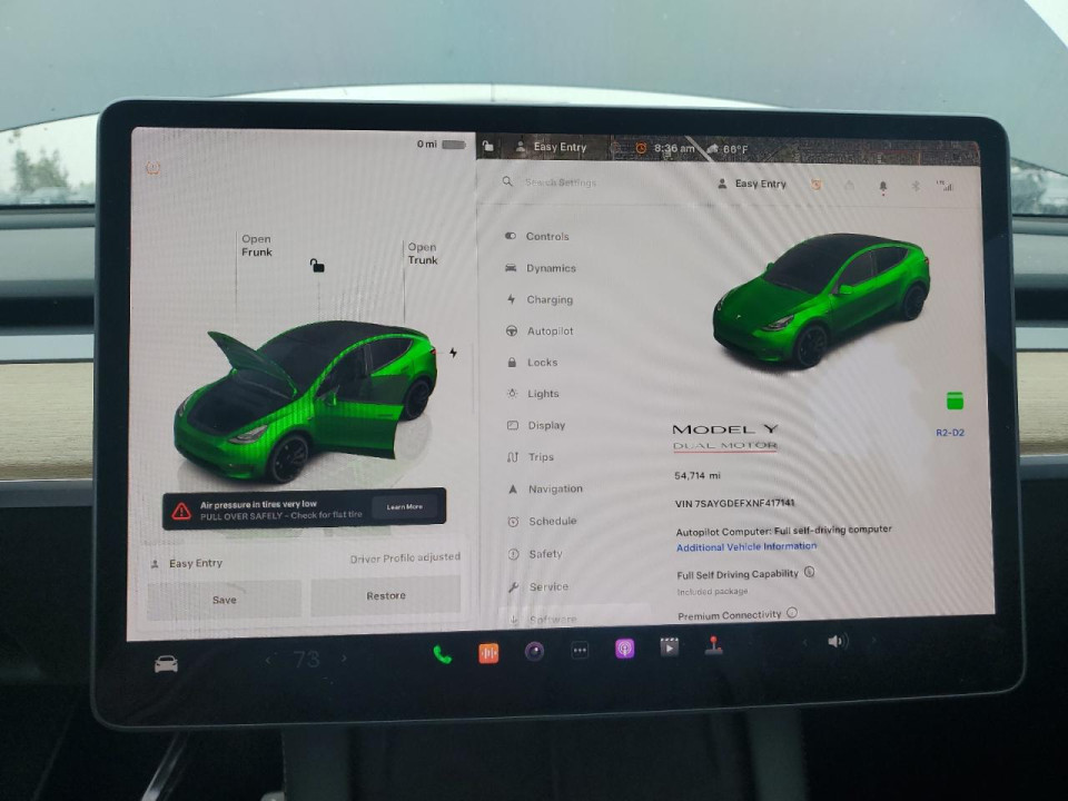 Tesla MODEL Y 2022 — Copart