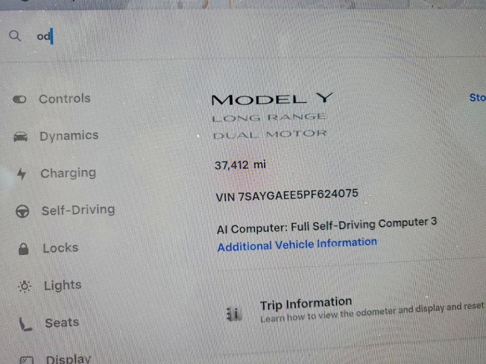 Tesla MODEL Y 2023 — Copart