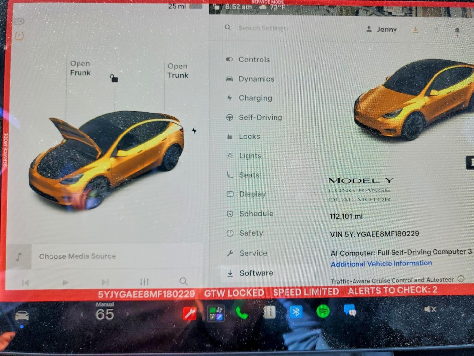 Tesla MODEL Y 2021 — Copart