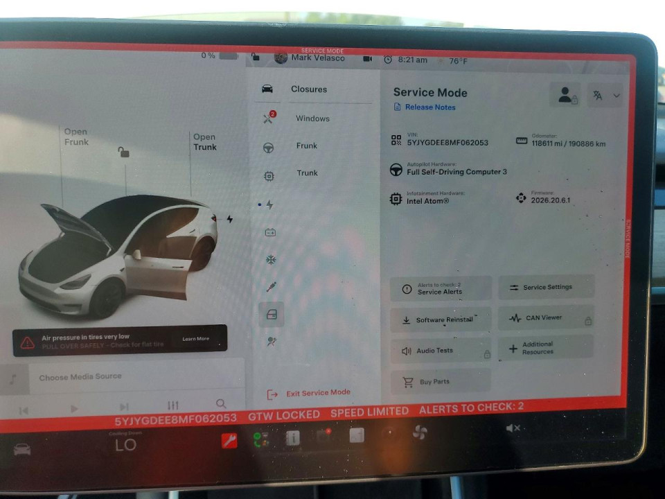 Tesla MODEL Y 2021 — Copart