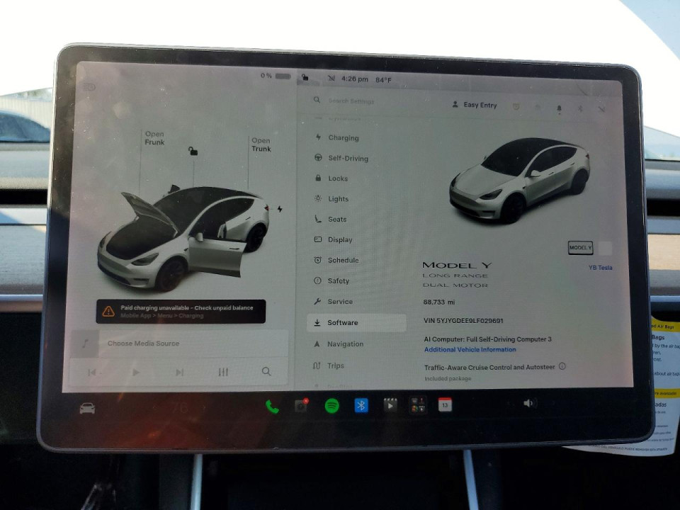 Tesla MODEL Y 2020 — Copart