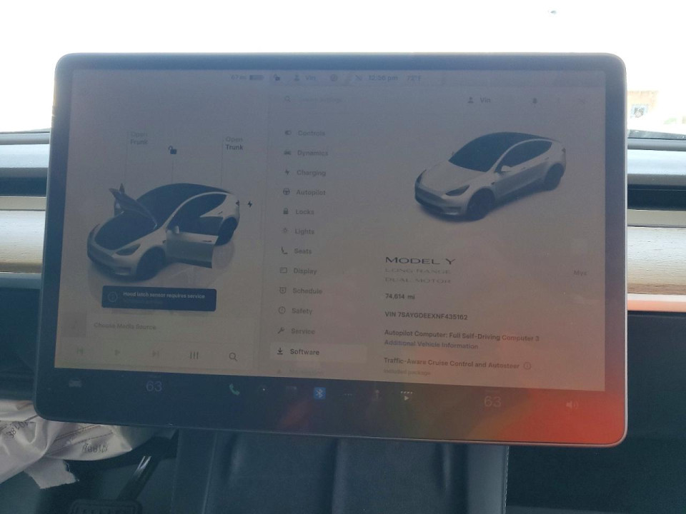 Tesla MODEL Y 2022 — Copart