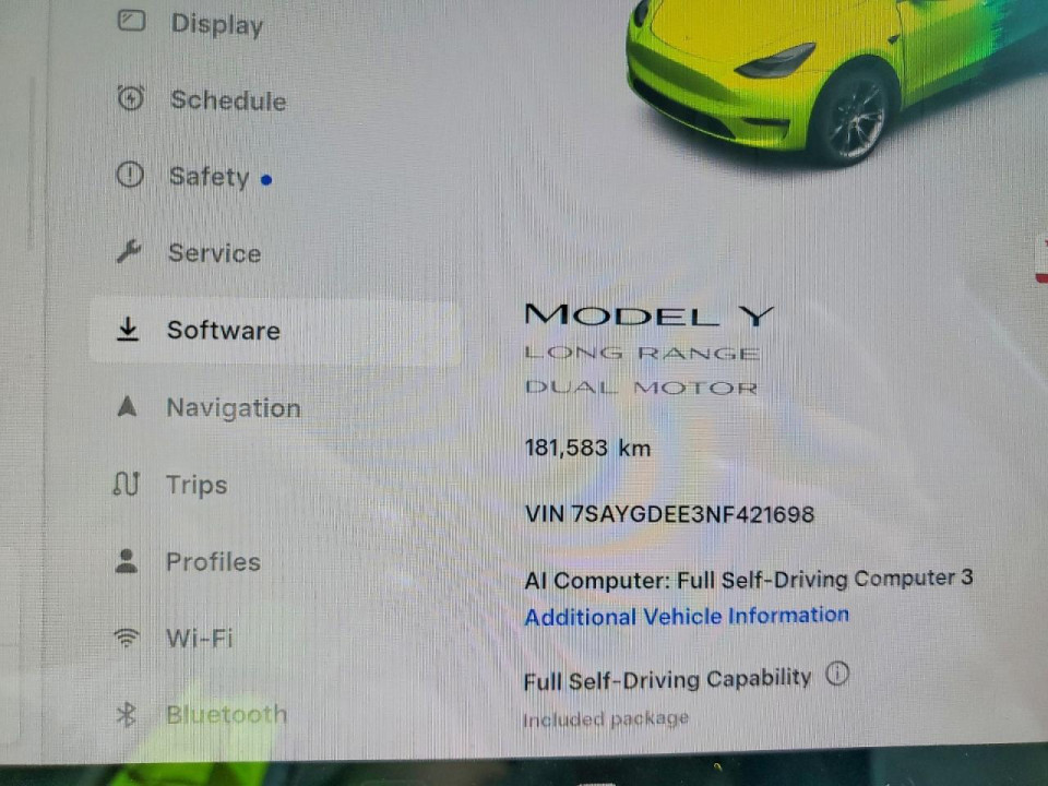 Tesla MODEL Y 2022 — Copart