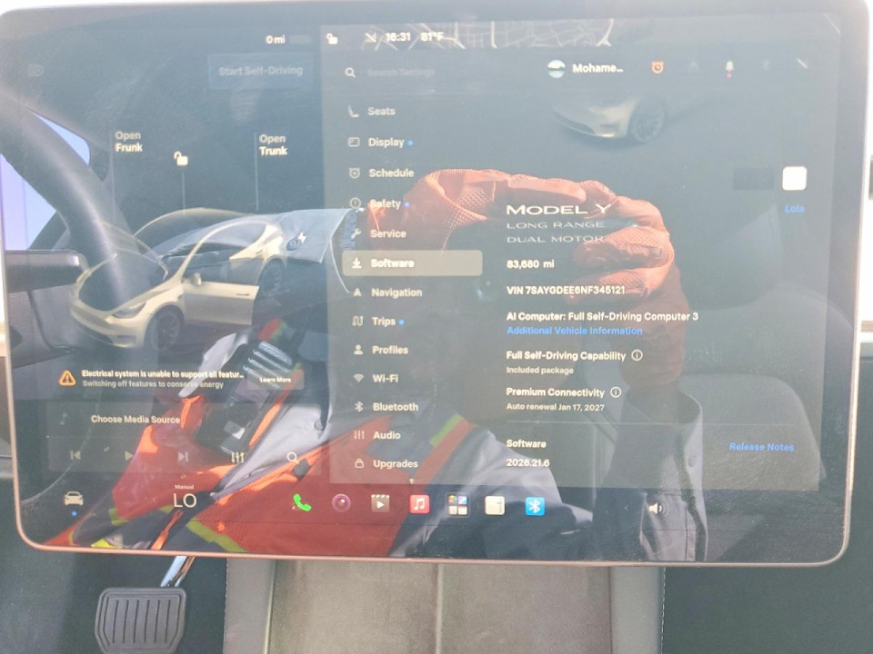 Tesla MODEL Y 2022 — Copart