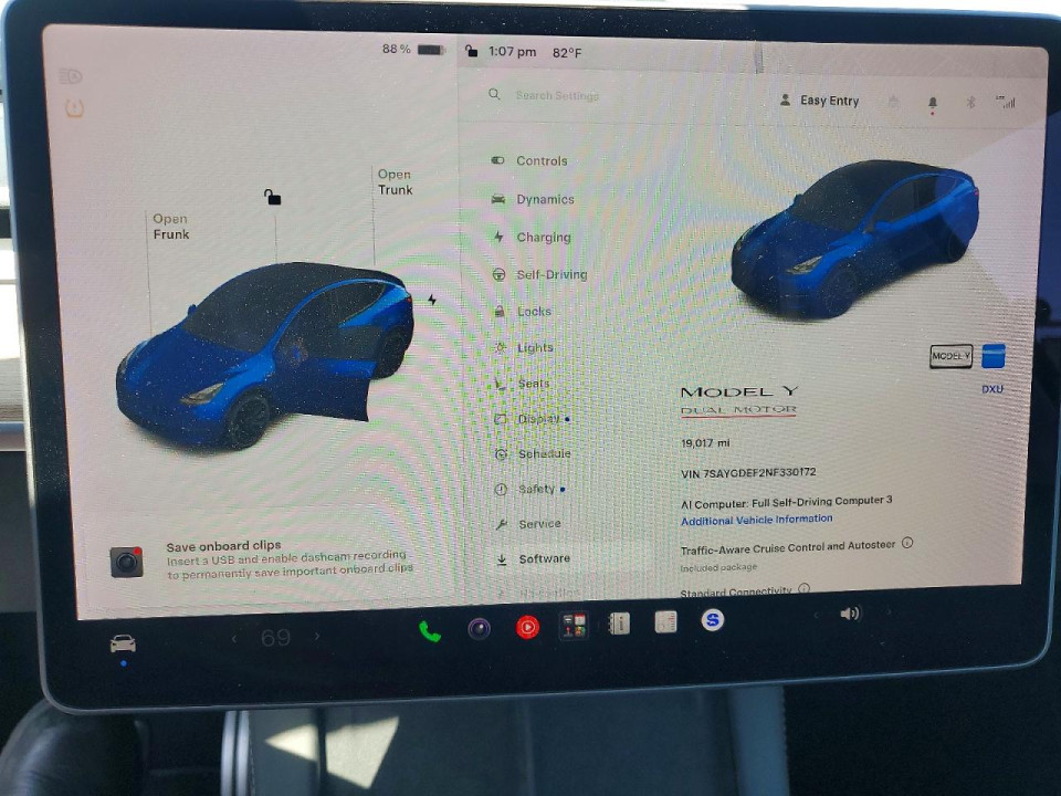 Tesla MODEL Y 2022 — Copart