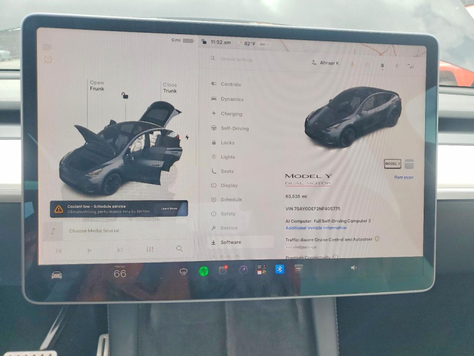 Tesla MODEL Y 2022 — Copart