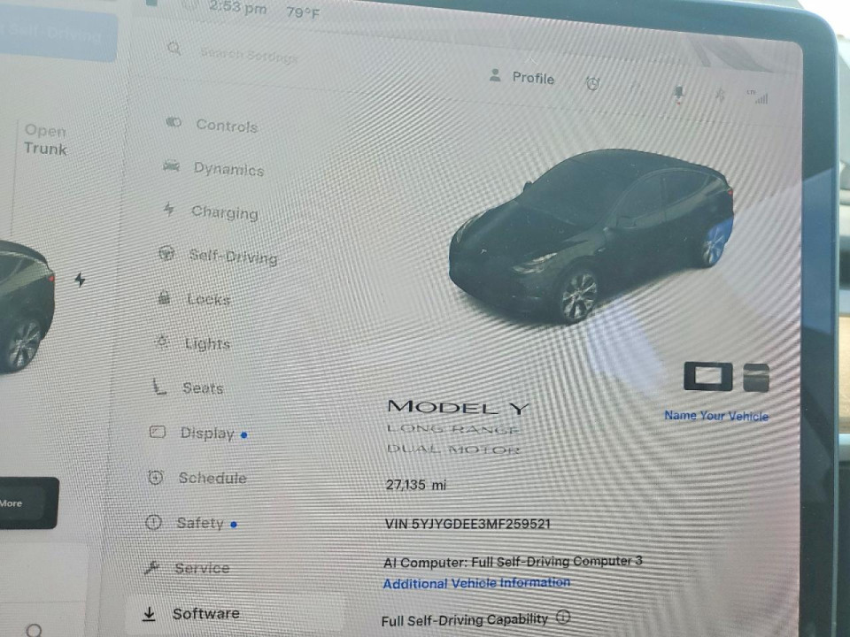 Tesla MODEL Y 2021 — Copart