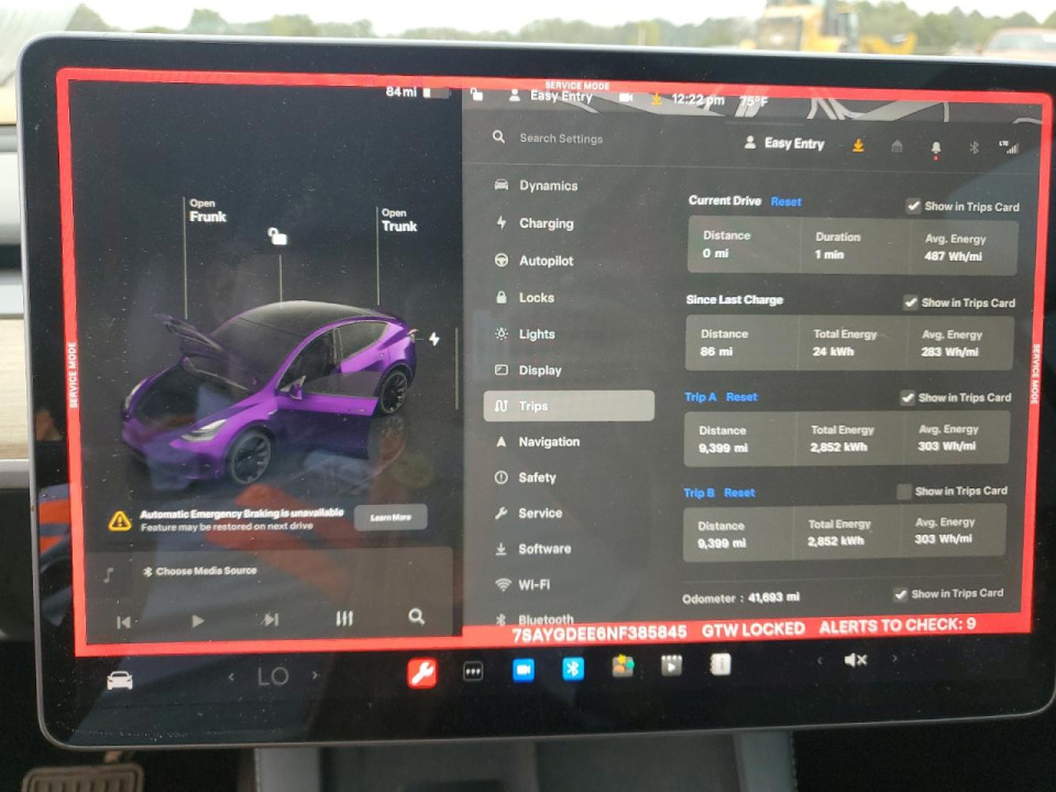 Tesla MODEL Y 2022 — Copart