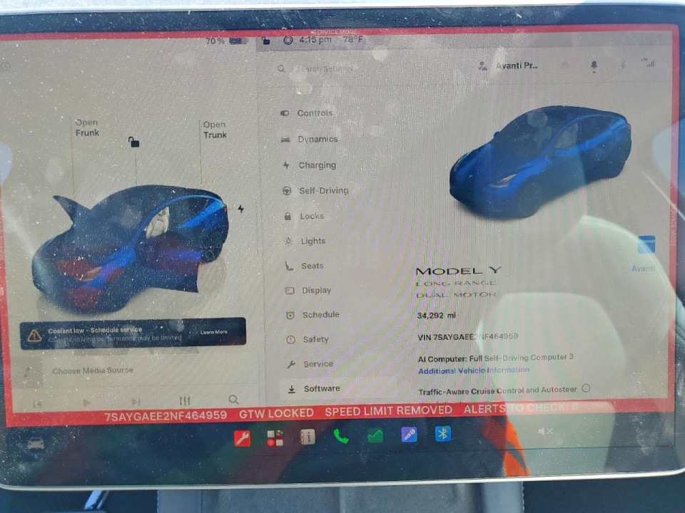 Tesla MODEL Y 2022 — Copart
