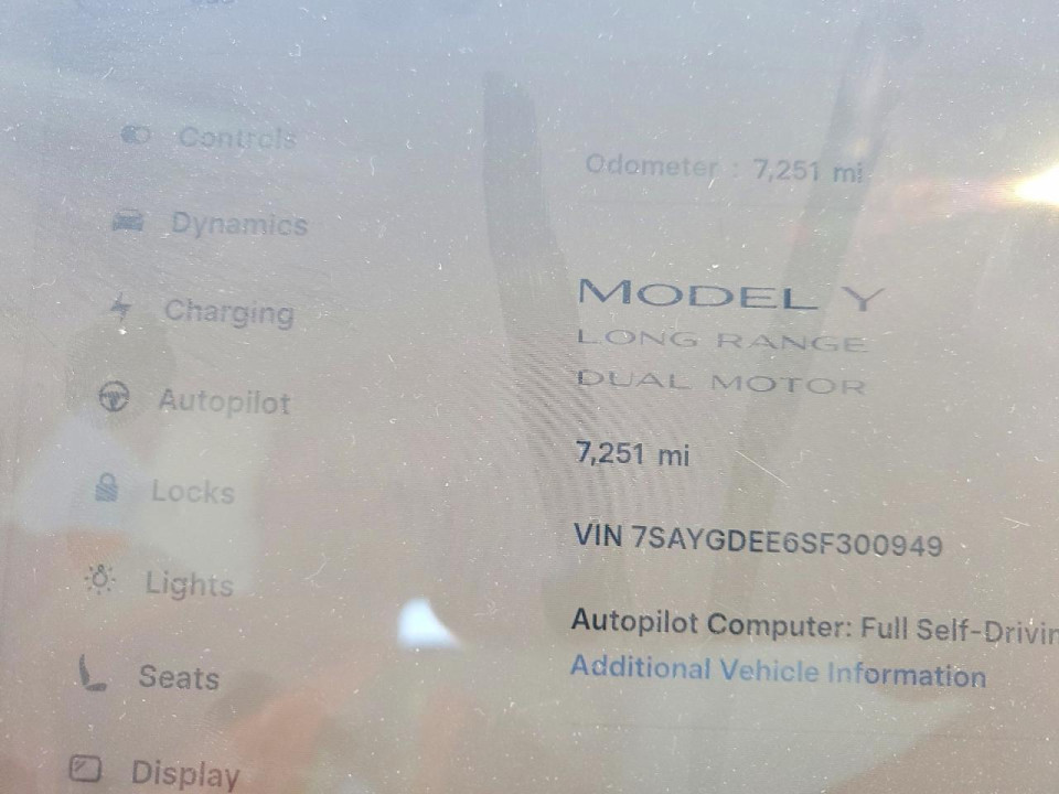 Tesla MODEL Y 2025 — Copart