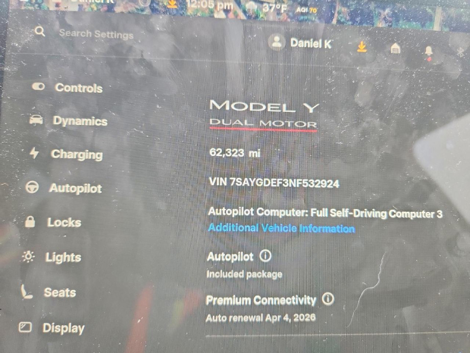 Tesla MODEL Y 2022 — Copart