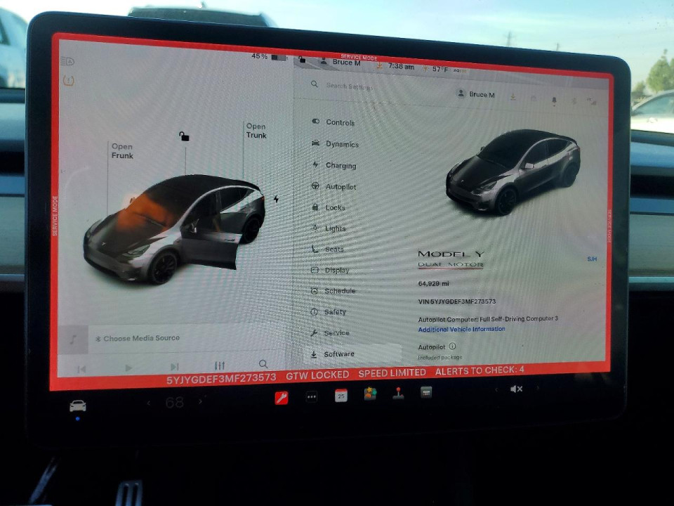 Tesla MODEL Y 2021 — Copart