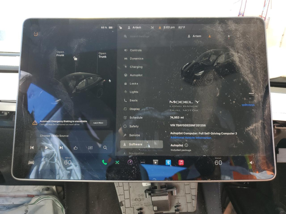 Tesla MODEL Y 2022 — Copart