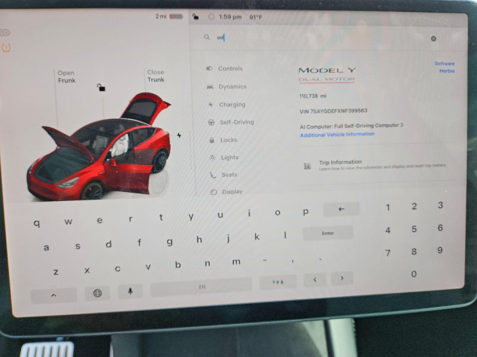 Tesla MODEL Y 2022 — Copart