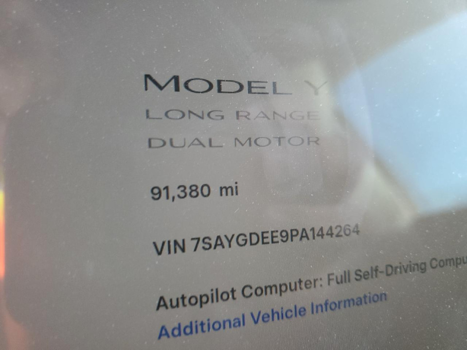 Tesla MODEL Y 2023 — Copart