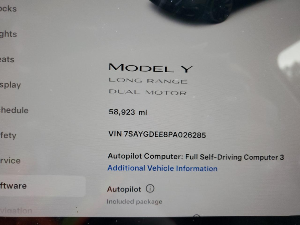 Tesla MODEL Y 2023 — Copart