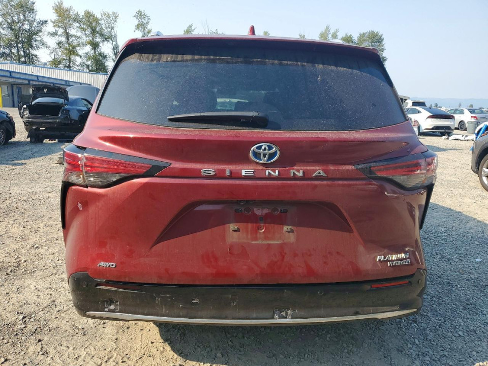 Toyota SIENNA PLATINUM 7-PASSENGER 2022 — Copart