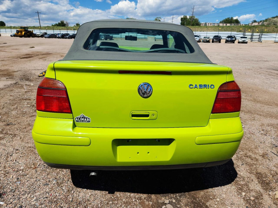 Volkswagen CABRIO 2002 — Copart