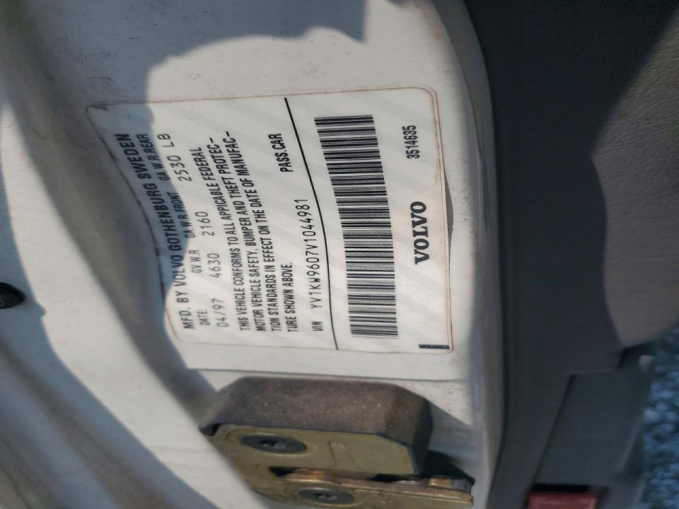 Volvo 960 1997 — Copart